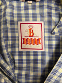 Giacca harrington Baracuta Made in England azzurra scozzese  (26-639) - L