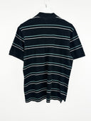 Polo Lacoste nera a righe - M/L