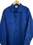 Giacca camicia da lavoro blu anni 80 (26-646) - XL