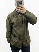 Barbour Beaufort verde C42 con spilla - M