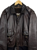 Giacca bomber Schott in pelle marrone aviator (26-675) - L/XL 48