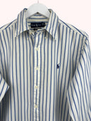 Camicia Ralph Lauren bianca blu a righe - M