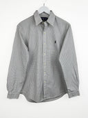 Camicia Ralph Lauren bianca nera a quadretti - M