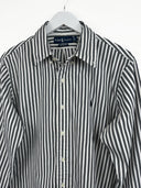 Camicia Ralph Lauren bianca nera a righe- L