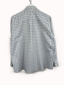 Camicia Lacoste bianca azzurra a quadri -  M