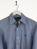Camicia Ralph Lauren blu a righe - M