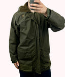 Giacca Belstaff verde cerata - M