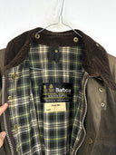 Barbour Solway Zipper verde anni 80 con cintura - M/L