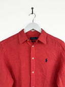 Camicia Ralph Lauren rossa in lino -  XS