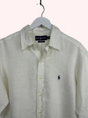 Camicia Ralph Lauren bianca in lino (26ca93) - L