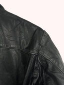 Giacca in pelle Schott nera imbottita (26g386) - m/l