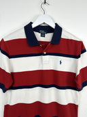 Polo Ralph Lauren rossa bianca a strisce (26p21) - S