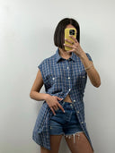 Abito Ralph Lauren blu a quadretti (26v03) - tg unica