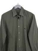 Camicia Etro verde a righe (26ca127) - M/L