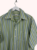 Camicia Lacoste blu verde a righe (26ca143) - L