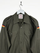 Giacca-camicia militare tedesca kaki originale 90s (26ca147) - L