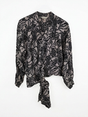Blusa Marella grigia floreale misto seta (26ca153) - 46
