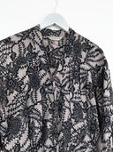 Blusa Marella grigia floreale misto seta (26ca153) - 46