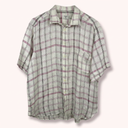 Camicia Valentino bianca viola a quadri (26ca175) - L