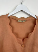 Camicia blusa Valentino arancione in lino donna (26ca177) - 48