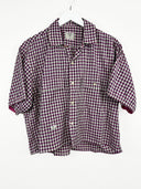 Camicia Valentino rosa a quadri cropped (26ca186) -M
