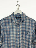 Camicia estiva Ralph Lauren blu a quadri in lino (26ca67) - L