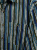 Camicia Missoni blu verde a righe (26ca79) - M/L