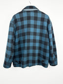 Giacca Roy Roger's blu a scacchi in lana (26g08) - M/L