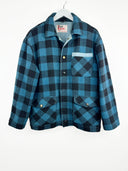 Giacca Roy Roger's blu a scacchi in lana (26g08) - M/L