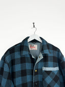 Giacca Roy Roger's blu a scacchi in lana (26g08) - M/L