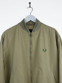 Giacca a vento Fred Perry verde (26g119)-XL/L
