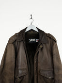 Bomber in pelle Schott marrone chiaro (26g153) - M