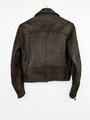 Giacca chiodo Belstaff marrone in pelle donna (26g175) - M