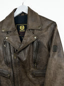 Giacca chiodo Belstaff marrone in pelle donna (26g175) - M