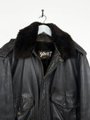 Giacca bomber Schott marrone con pelo 44 (26g176) - M