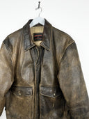 Giacca in pelle Bomb Boogie aviator (26g185) - L/XL