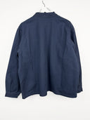 Giacca camicia blu verde da lavoro francese 70s (26g193) - L