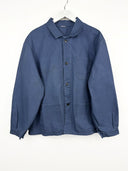 Giacca camicia blu verde da lavoro francese 70s (26g193) - L