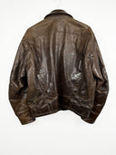 Giacca in pelle di bufalo Stewart marrone (26g195) - XL
