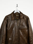 Giacca in pelle di bufalo Stewart marrone (26g195) - XL