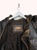 Giacca in pelle Alan Gordon marrone fireman (26g196) - M