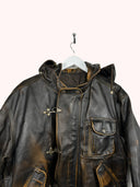 Giacca in pelle Alan Gordon marrone fireman (26g196) - M