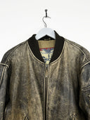 Bomber in pelle Alan Gordon marrone (26g197) - L