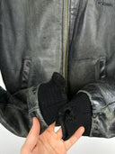 Giacca bomber in pelle Redskins grigia (26g198) - M