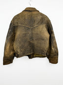 Giacca in pelle invecchiata aviator (26g218) - M
