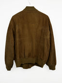 Giacca in pelle scamosciata marrone (26g221) - M