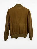 Giacca in pelle scamosciata marrone (26g222) - M