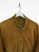 Giacca in pelle scamosciata marrone (26g222) - M