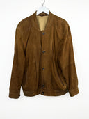Giacca in pelle scamosciata marrone (26g223) - L/XL