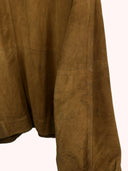 Giacca in pelle scamosciata marrone (26g223) - L/XL